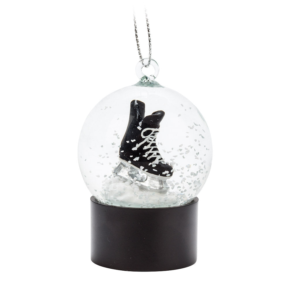 Ornament - Mini Snow Globe - Hockey Skate