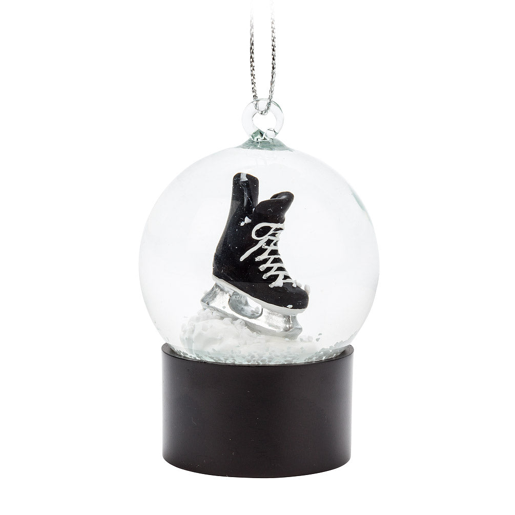 Ornament - Mini Snow Globe - Hockey Skate