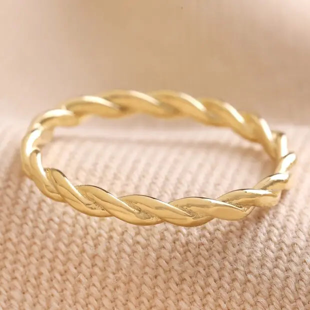 Ring - Twisted Rope - Gold S/M