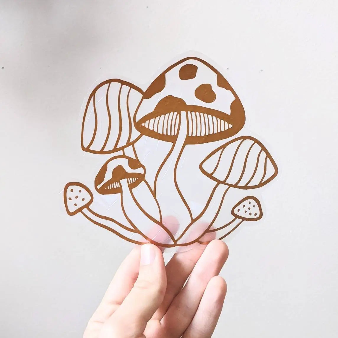 Suncatcher - Window Cling - Mushrooms