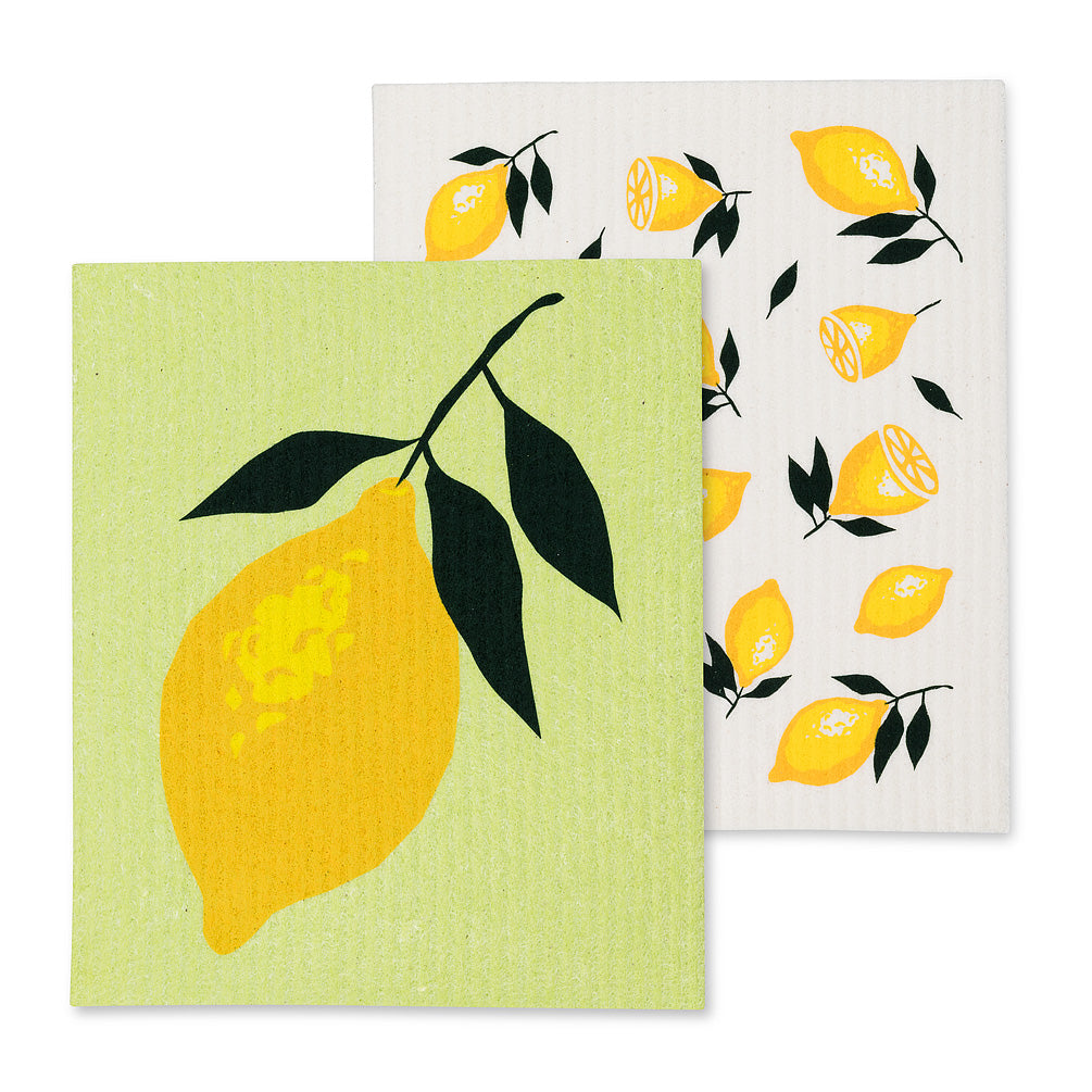 Swedish Dishcloth Set - Lemons - Set of 2