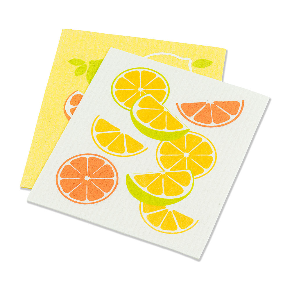 Swedish Dishcloth Set - Citrus - Set of 2