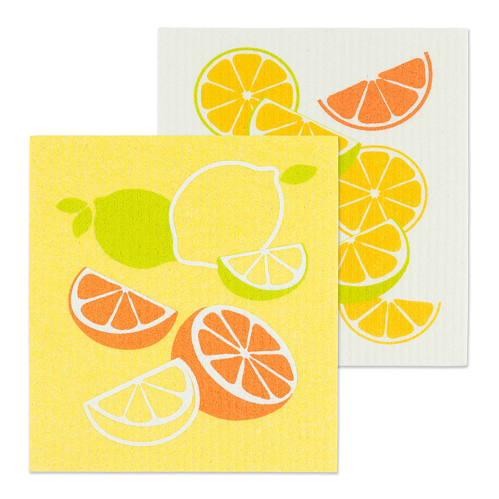 Swedish Dishcloth Set - Citrus - Set of 2