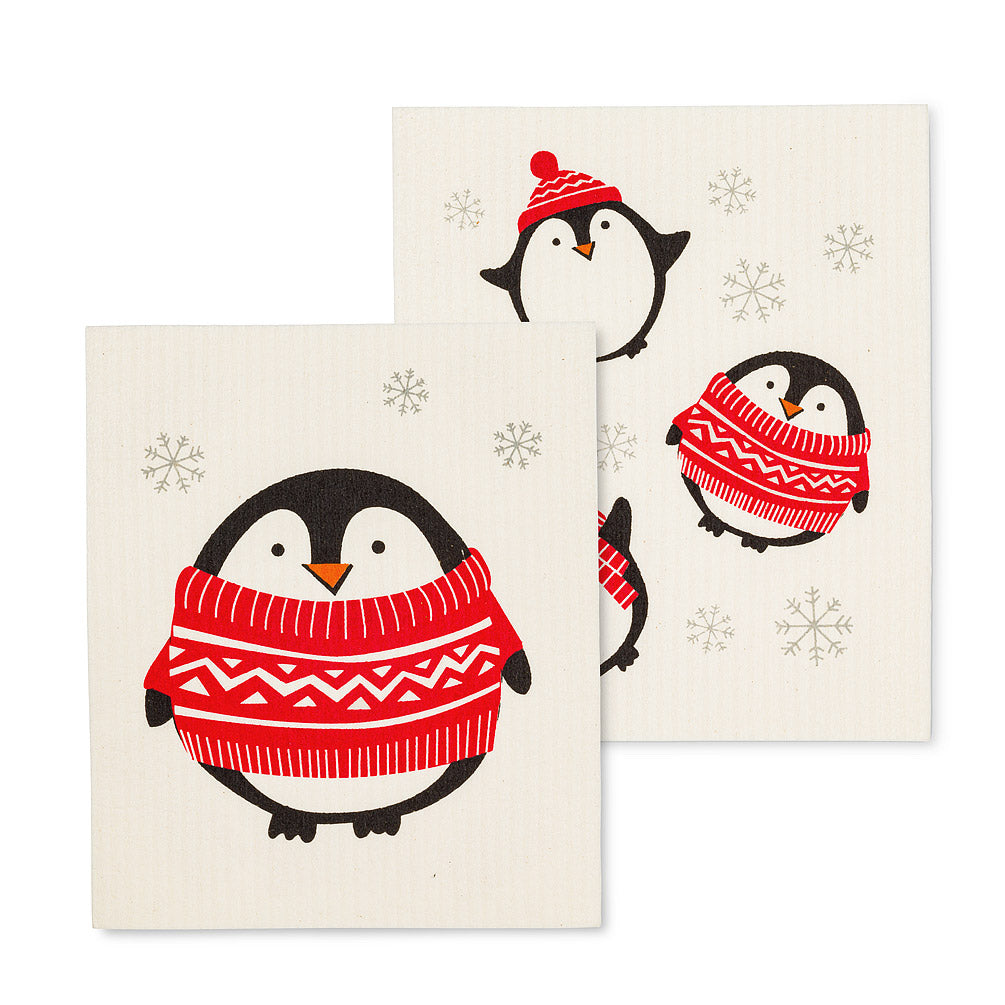 Swedish Dishcloth Set - Penguins - Set of 2