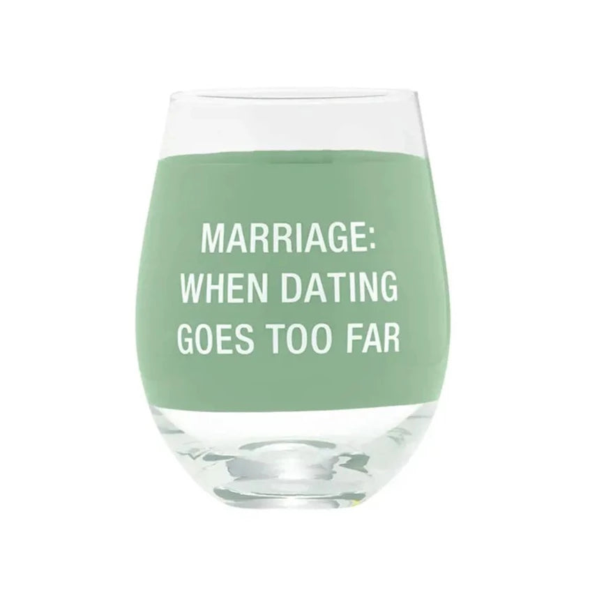 Wine Glass - Marriage - Mint