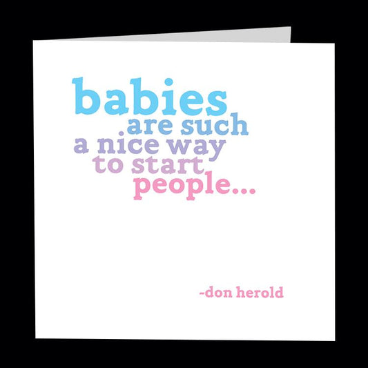 Card - Quotable Cards - Babies