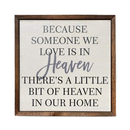 Sign - Heaven In Our Home - 10x10