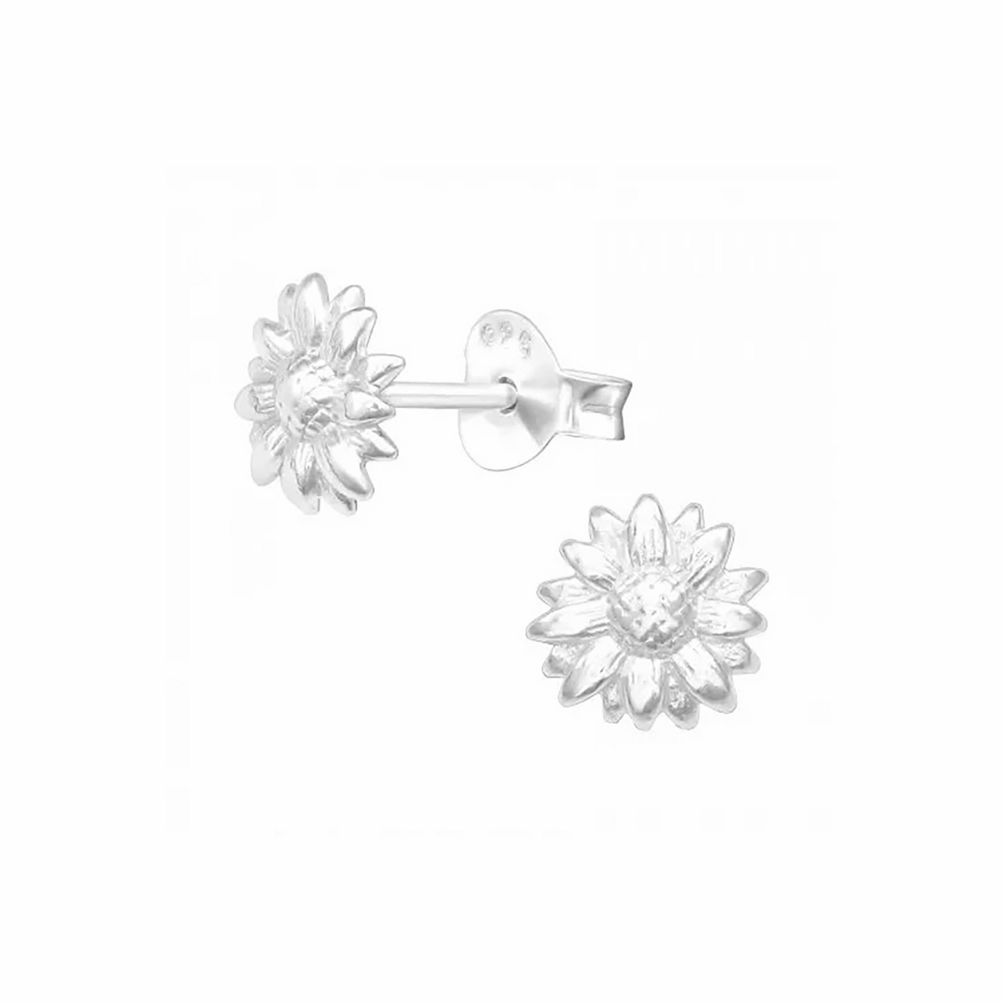 Earrings - Sunflower - Silver
