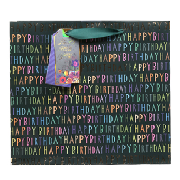 Large Gift Bag - Happy Birthday Rainbow