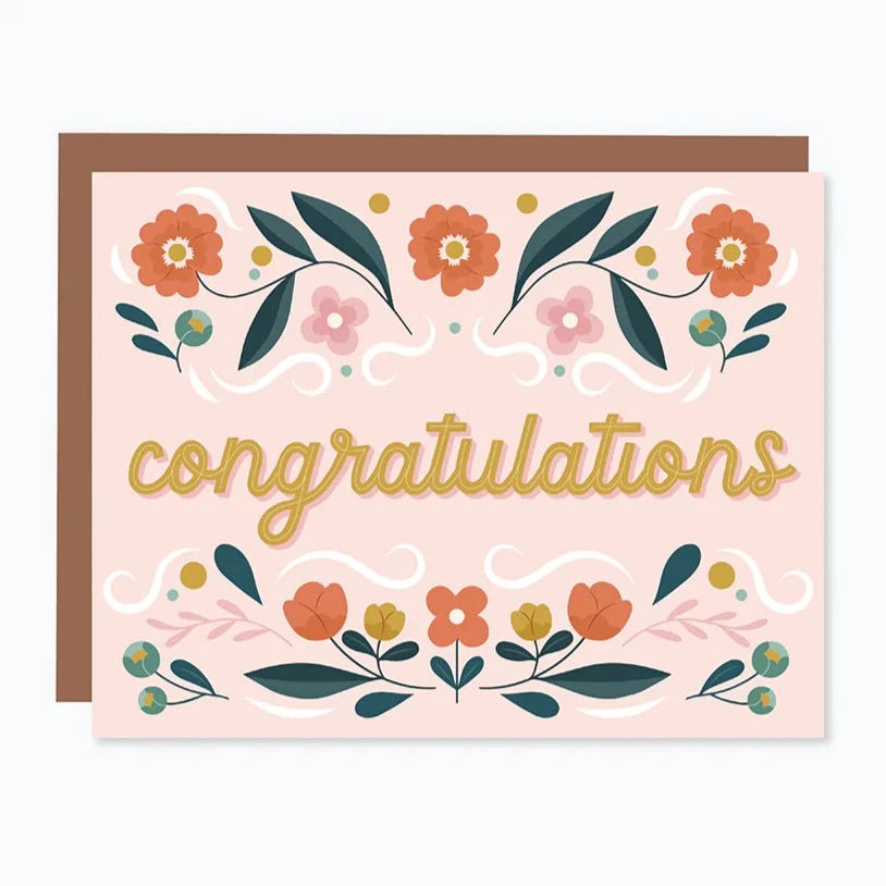 Card - Congratulations Floral