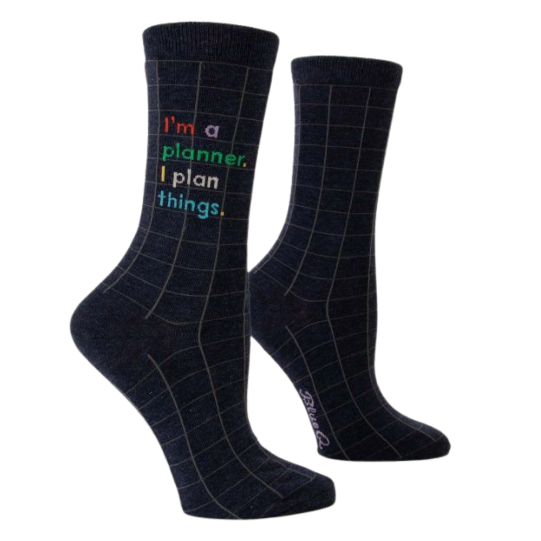 Socks - Small Crew - I'm A Planner