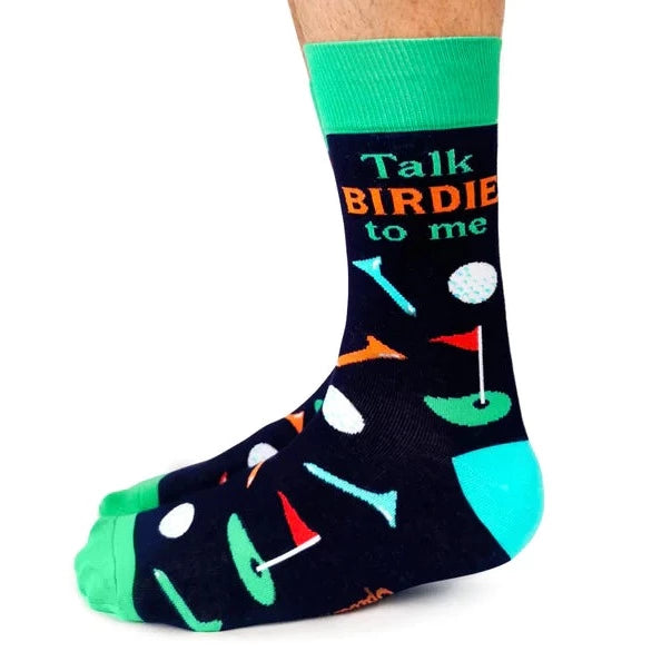 Socks - Large Crew - Talk Birdie To Me