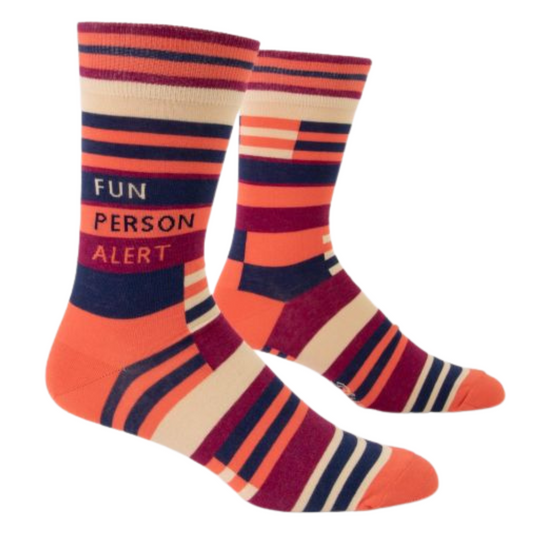 Socks - Large Crew - Fun Person Alert