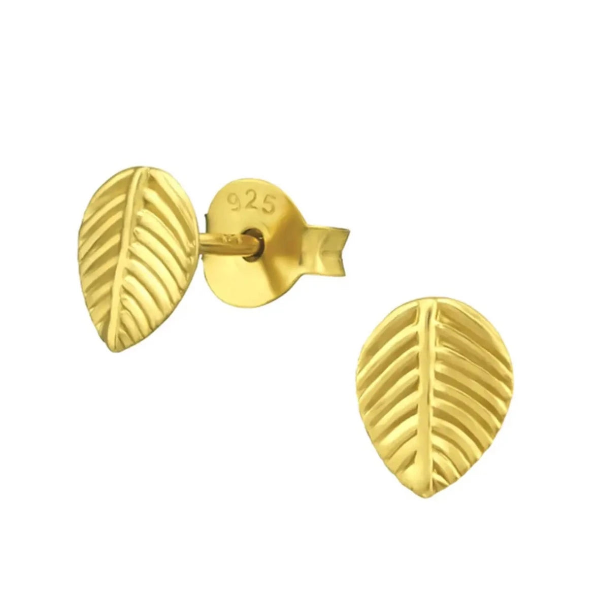 Earrings - Leaf - Gold