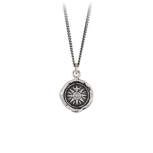 Pyrrha Talisman Necklace - Direction - Silver
