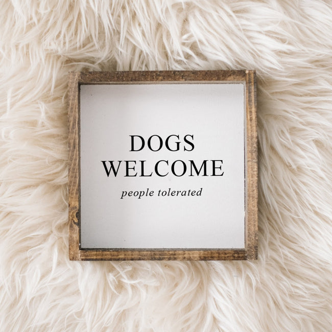 Sign - Dogs Welcome