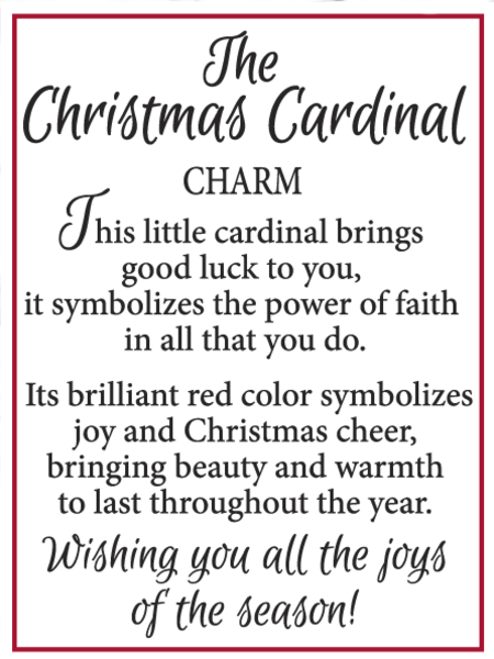 Charm - The Christmas Cardinal