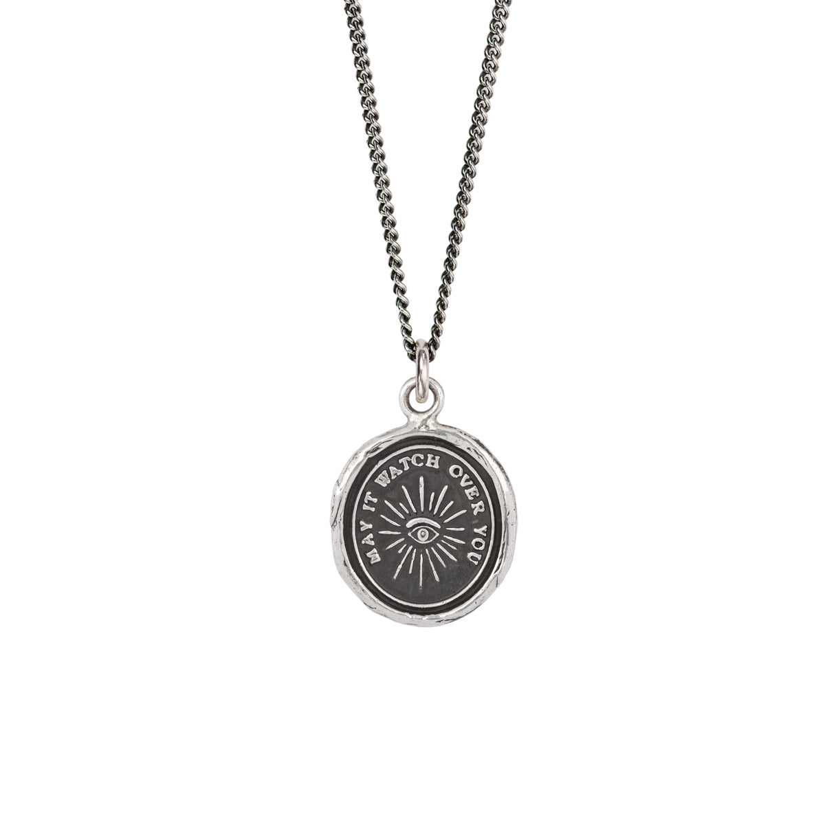 Pyrrha Talisman Necklace - Higher Power - Silver