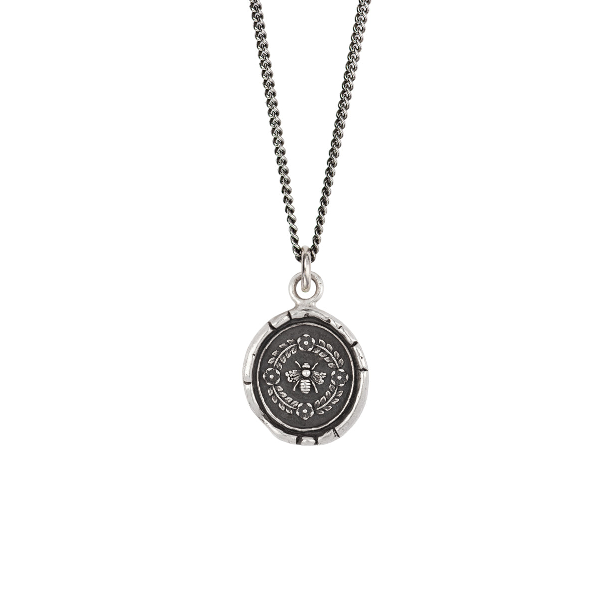 Pyrrha Talisman Necklace - Honeybee - Silver