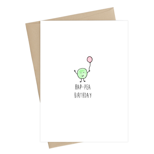 Card - Hap-Pea Birthday