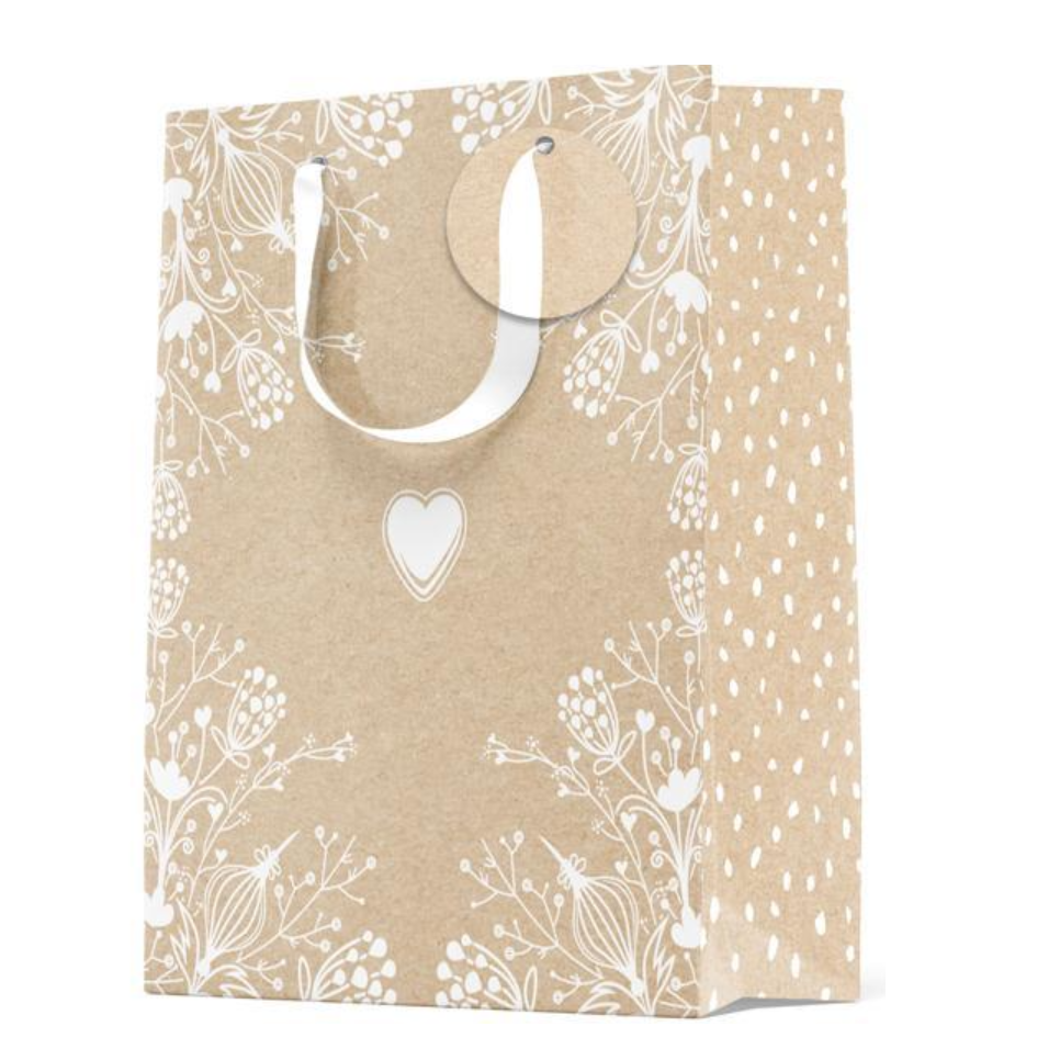Medium Gift Bag - Kraft Paper - 9"