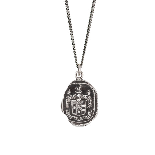 Pyrrha Talisman Necklace - Love Conquers All - Silver