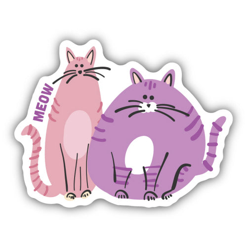 Sticker - Colourful Cats