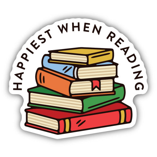 Sticker - Happiest When Reading