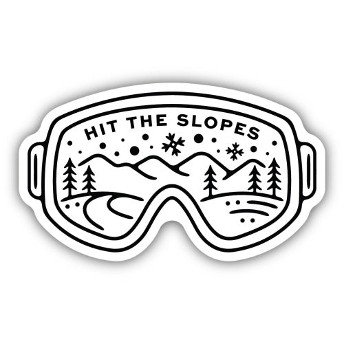 Sticker - Hit The Slopes Goggles