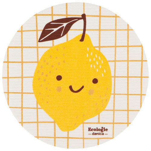 Swedish Dishcloth - Happy Lemon