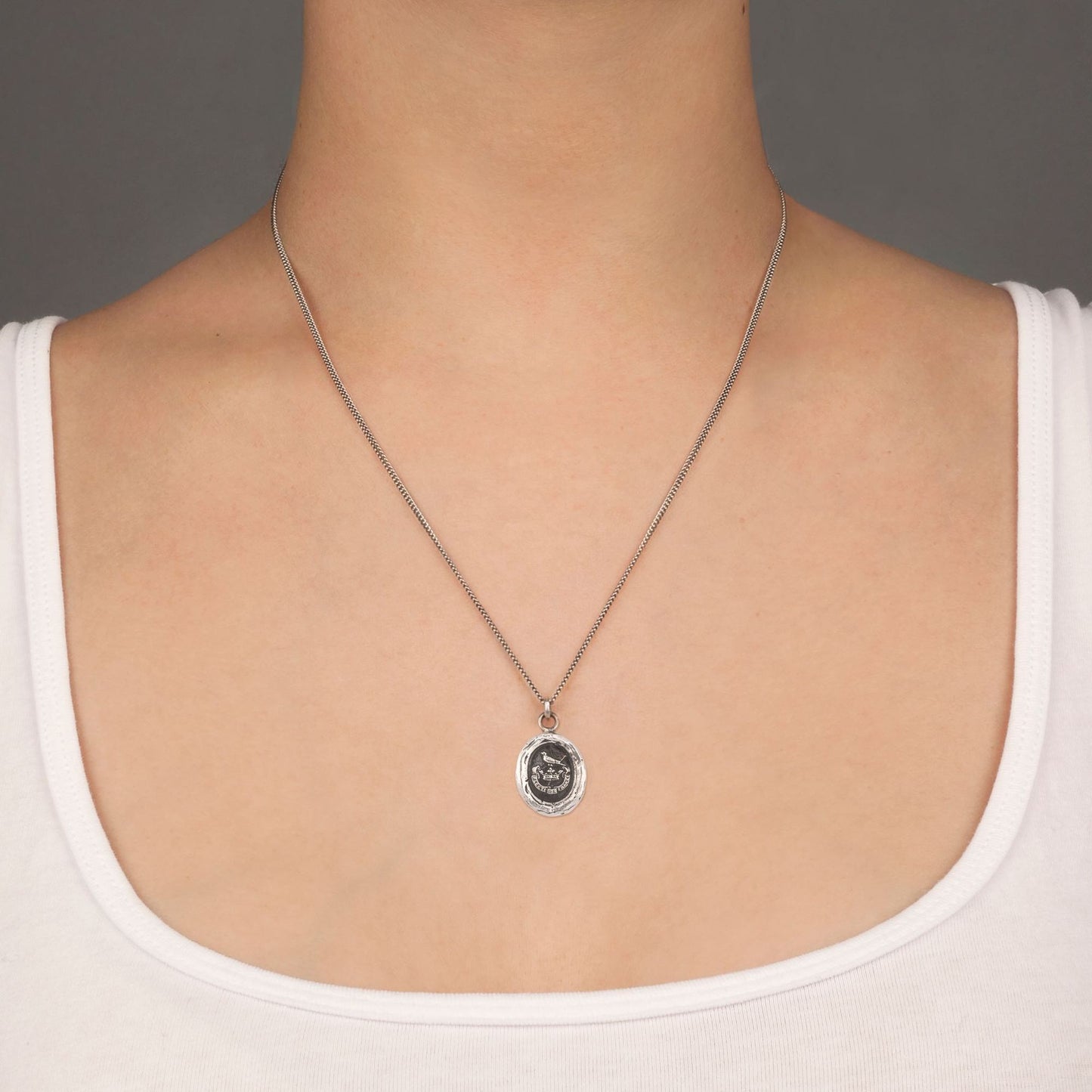 Pyrrha Talisman Necklace - Unbreakable - Silver