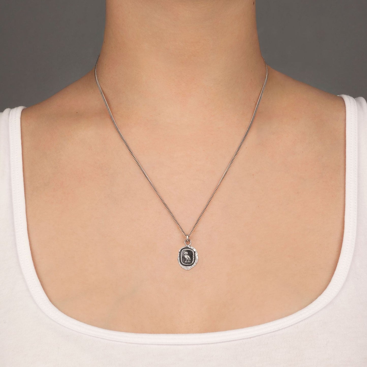 Pyrrha Talisman Necklace - Watch Over Me - Silver